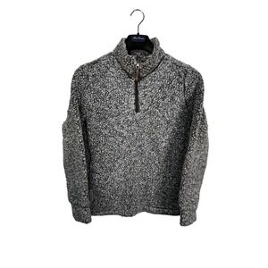 Weatherproof Vintage Sherpa‎ Fleece Pullover Sweatshirt Women's Small Gray